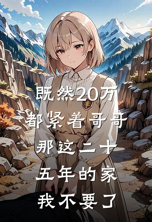 既然20万都紧着哥哥，那这二十五年的家我不要了