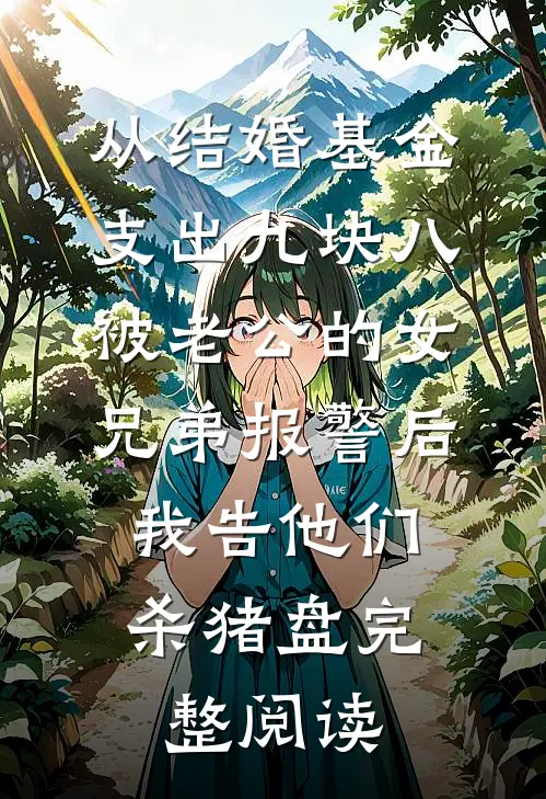 从结婚基金支出九块八被老公的女兄弟报警后，我告他们杀猪盘完整阅读