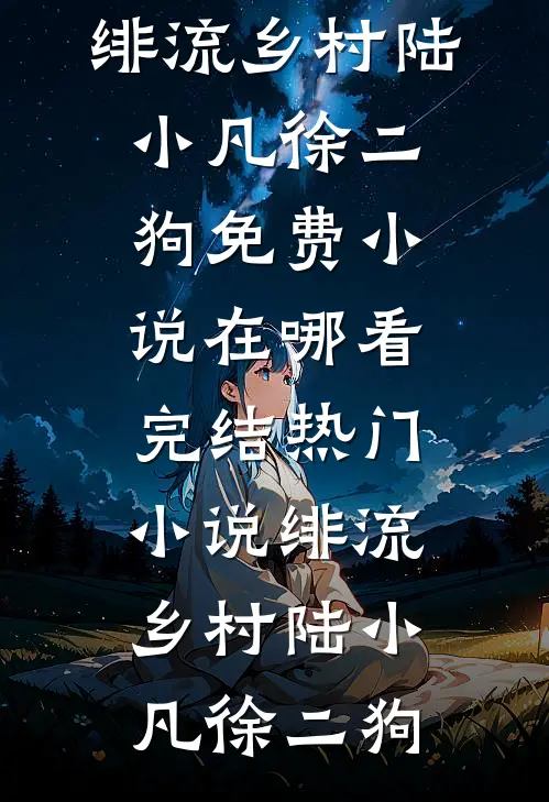 绯流乡村陆小凡徐二狗免费小说在哪看_完结热门小说绯流乡村陆小凡徐二狗