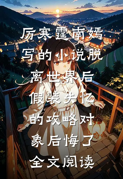 厉寒霆南嫣写的小说脱离世界后，假装失忆的攻略对象后悔了全文阅读