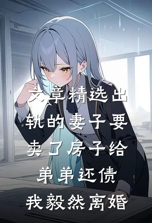 文章精选出轨的妻子要卖了房子给弟弟还债，我毅然离婚