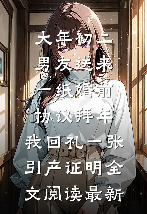 大年初二男友送来一纸婚前协议拜年，我回礼一张引产证明全文阅读最新